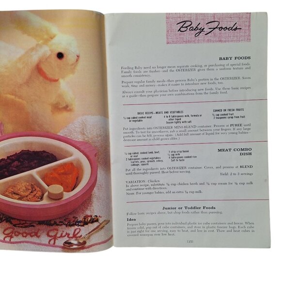 Osterizer Blender Recipe Cook Book Spin Cookery Retro Vintage Mid Century Modern - Picture 9 of 10